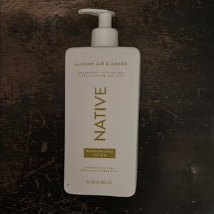 New NATIVE limited edition Autumn Air & Amber Moisturizing Lotion